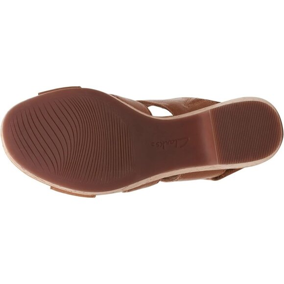 Clarks Womens Collection Giselle Beach Slingback Wedge Sandals Tan Size 7.5M NIB - Picture 7 of 7